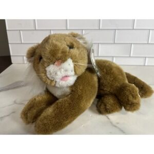 Kellytoy Jungle Fantasies Lion Cub Plush Stuffed Animal Toy Green Tag‎